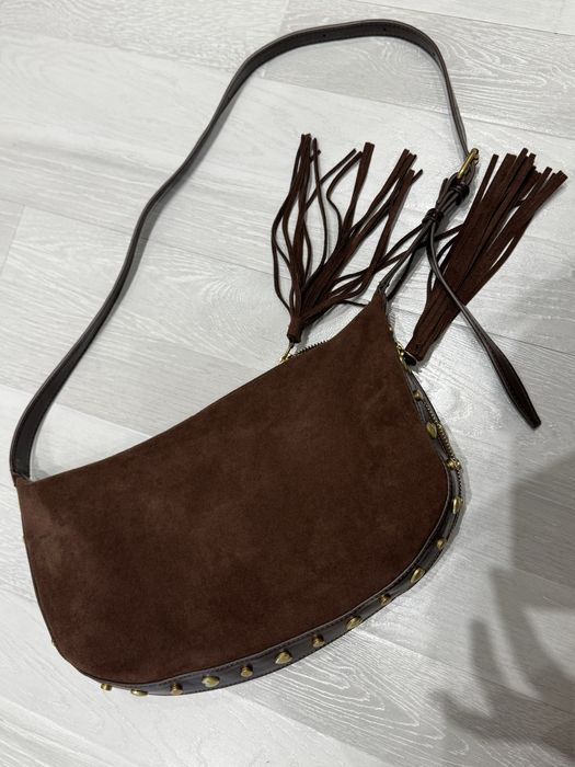 Замшевая сумка bershka