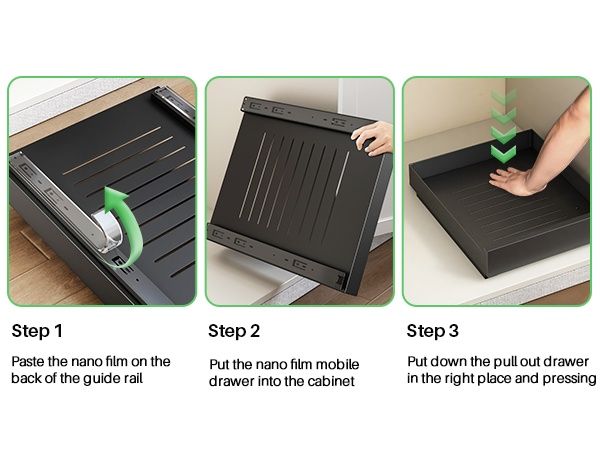Телескопичен Органайзер за Шкаф 43x35см – Монтаж Без Пробиване, Kitsto