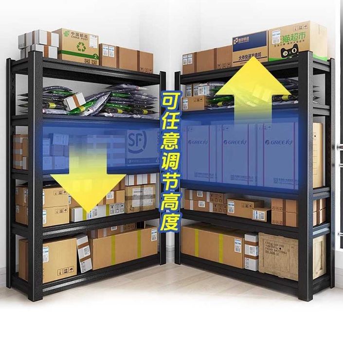 Балкон учун металл стеллаж, мустаҳкам ва танланадиган полкали