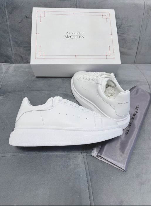 Sneakers Alexander Mcqueen full white Calitate premium