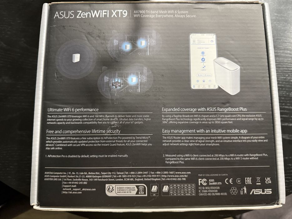 Router Asus zenwifi xt9 AX7800 ca nou