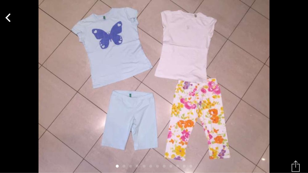 Рокли Бенетон,Зара,суитчер,яке,Sisley;блуза,клин Okaidi,146/152