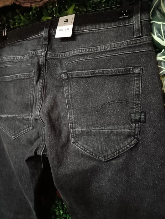Оригинални дънки G-Star Raw D-Staq W34 W36  нови мъжки сиви