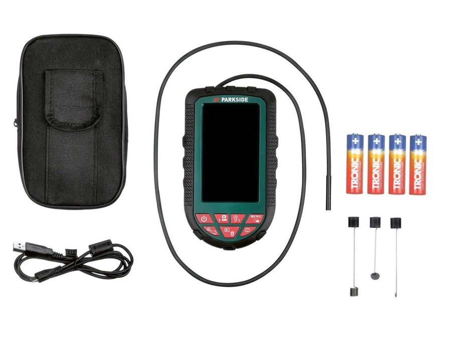Cameră pentru inspecție, control; endoscopica, cu display color, noua sigilata, realizata in Germania; pentru locuri greu accesibile motor, canalizari