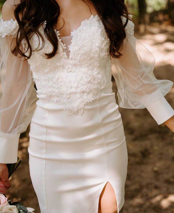 Rochie cununie civilă – elegantă, purtată o singură dată