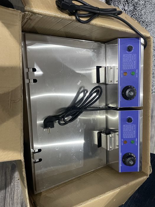 Friteuză electrică dublă - 12 litri noua nefolosita