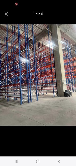 Raft metalic robust pentru paleti