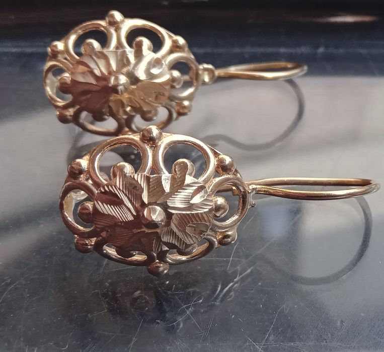 Cercei aur 14k model vintige