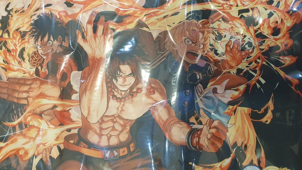 One piece Playmat Ace-Sabo-Luffy + Storage Box