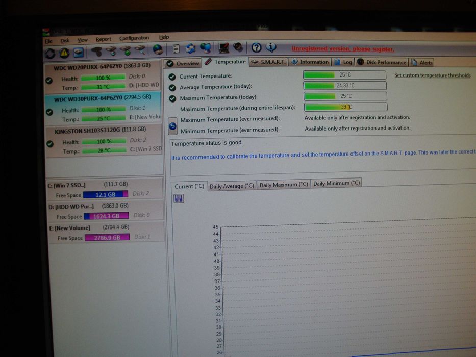 HDD Western Digital Purple Surveillance WD30PURX 3TB 5400RPM 64mb