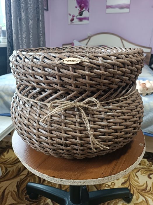 Кашпо из ротанга