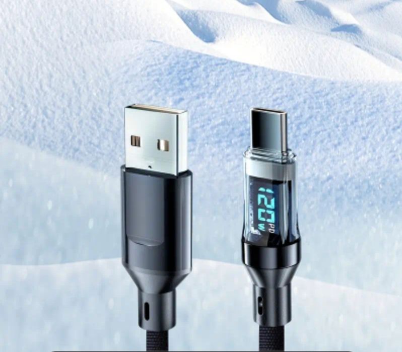 Cabluri Lightning USB C cu afisaj