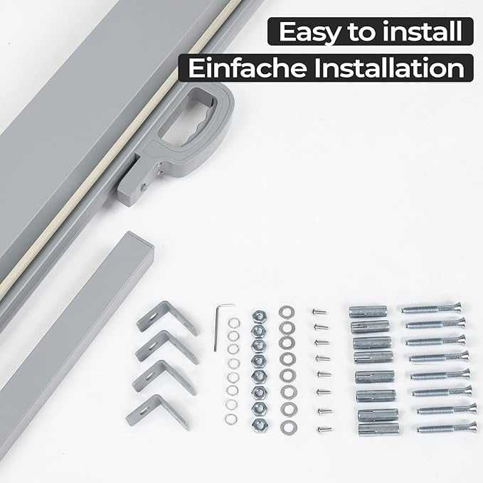 Jago® Прибиращ се параван за открито – 500 x 160 см