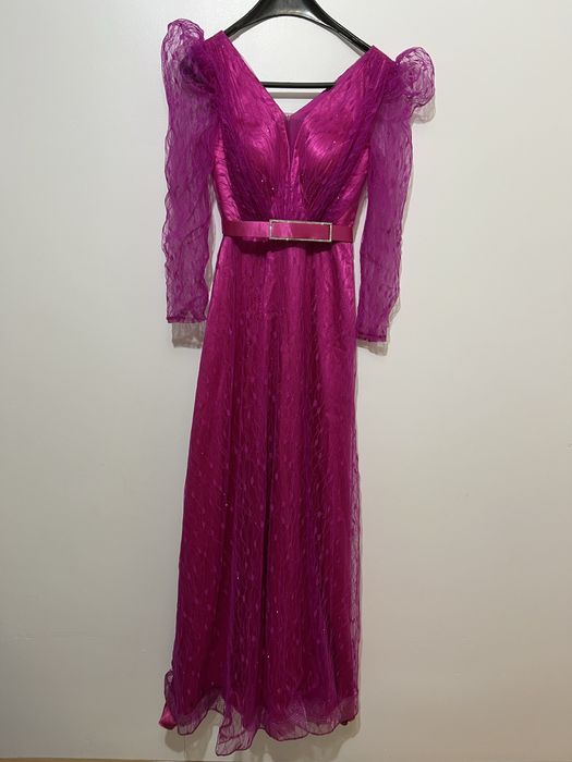 Rochita lunga culoare fucsia