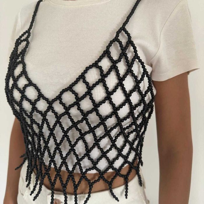 Bluza realizata din margele ideala pentruu accesorizarea tinutelor