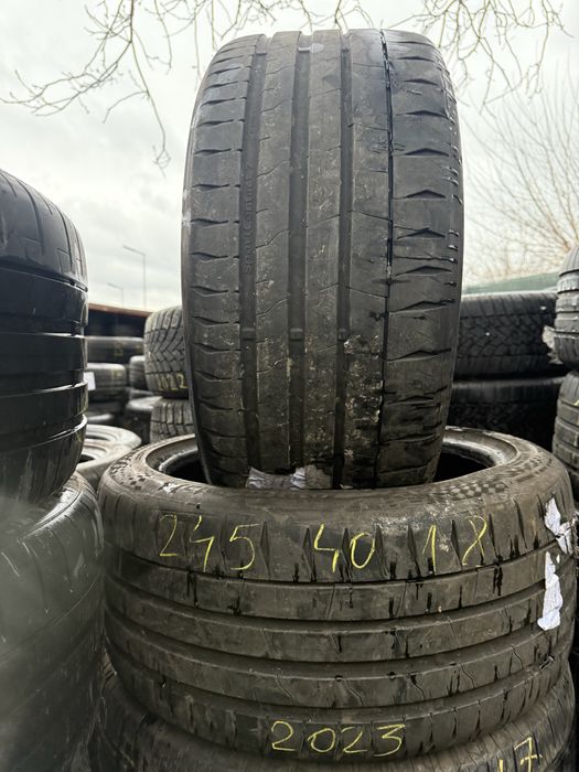 245/40/18” 2 buc  CONTINENTAL SportContact 7. dot 2023.vară.Impecabile