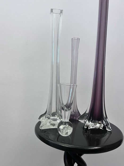 Set patru piese cristal MURANO Italia vechi bibelouri bibelou ieftine