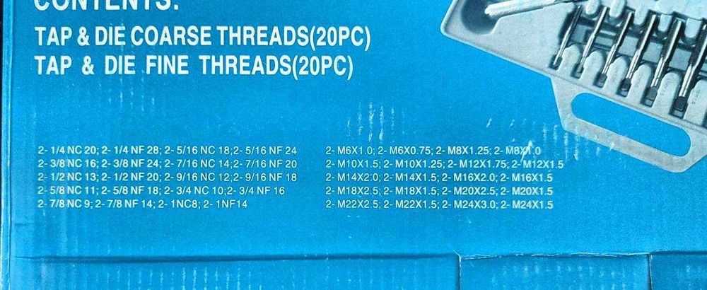 Набор метчиков и плашек (лерка)