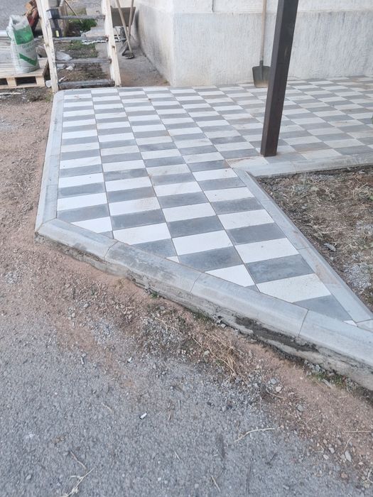 Укладка брусчатка