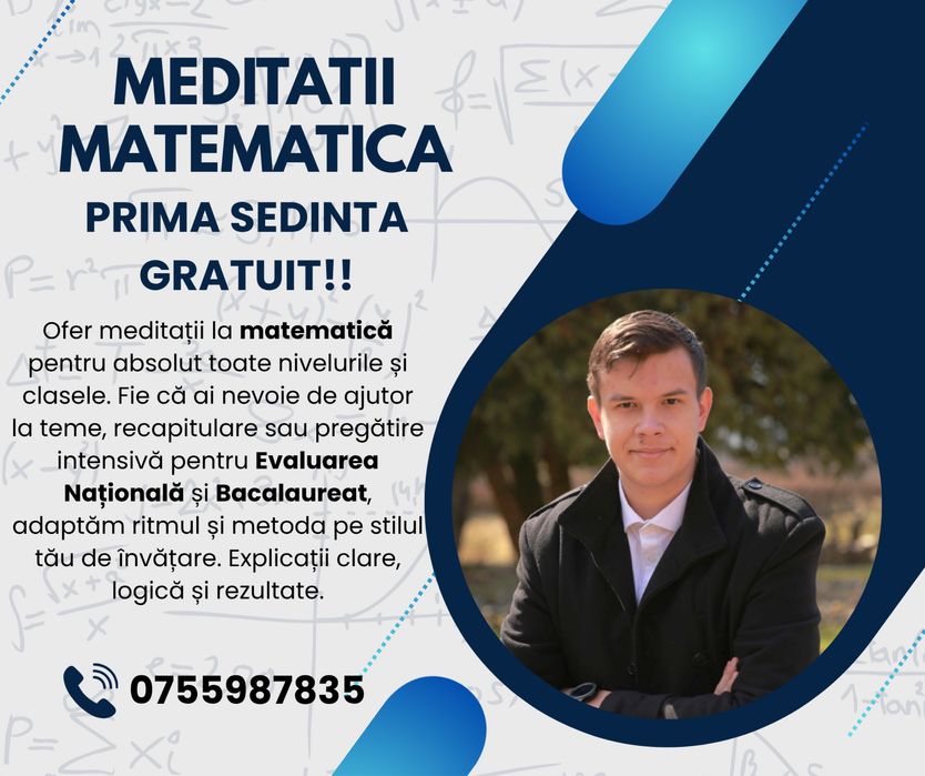 Meditatii MATEMATICA - orice nivel