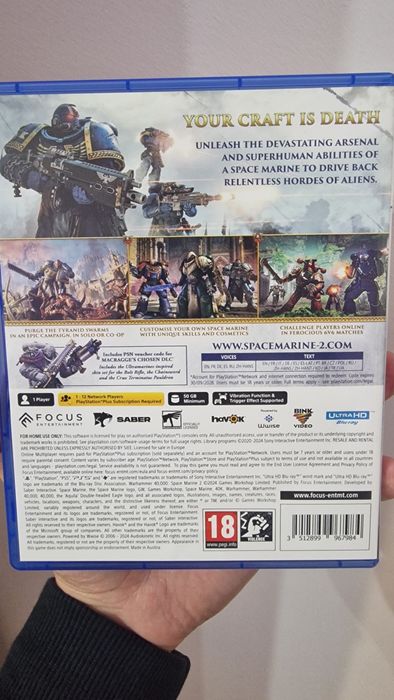Warhammer Space marine II 
цена 75
инфо автоматично от олх