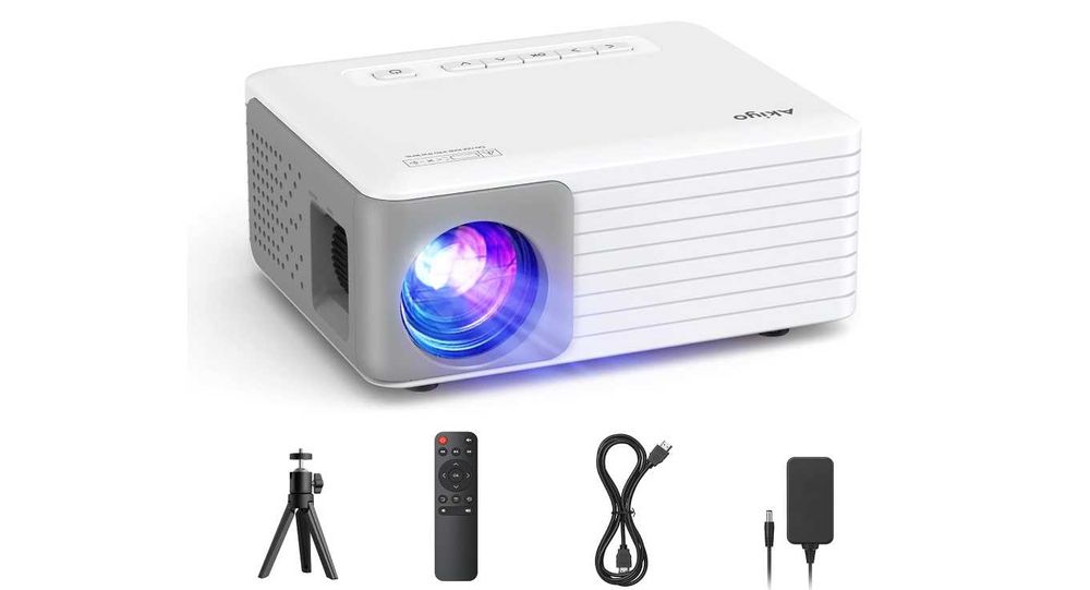 Proiector mini cu trepied, 120 Ansi lumeni, 720p, Livrare Gratuita