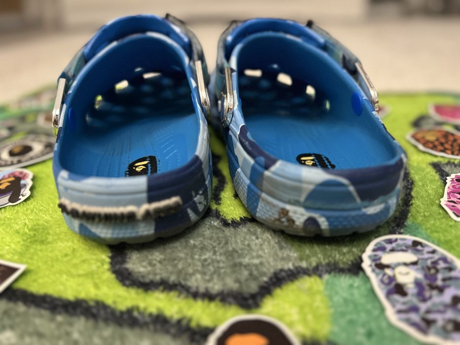Кроксы Bape синие 40-41 размер