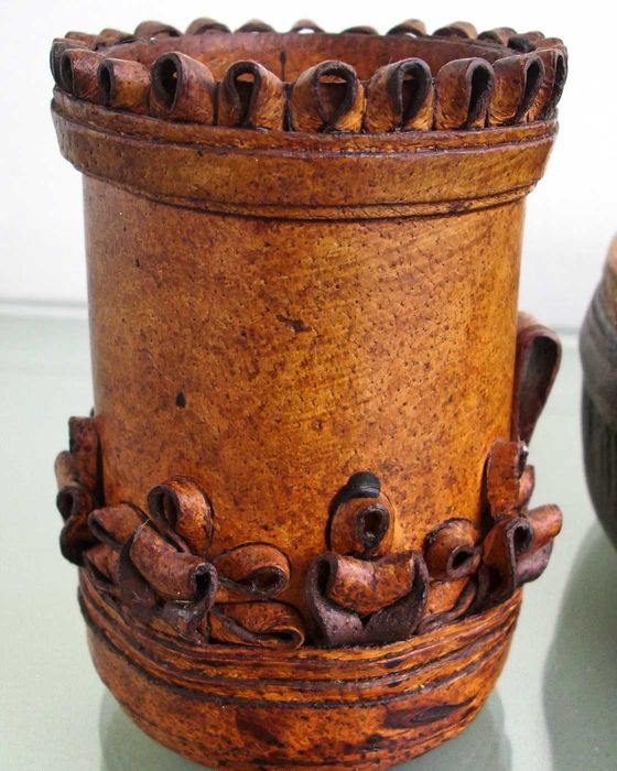 Моливник и гаванка ест.кожа комплект