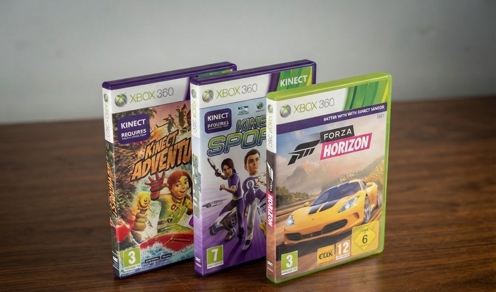 Xbox 360 E 500GB + Kinect + 3 игры