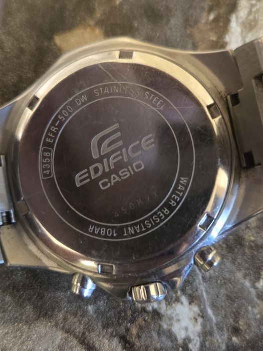 Мужские оригинальные часы Casio Edifice EFR-500D (Сталь)