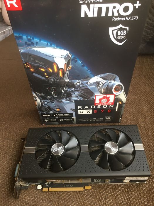 Rx 570 8gb Sapphire  in stare perfecta in cutie