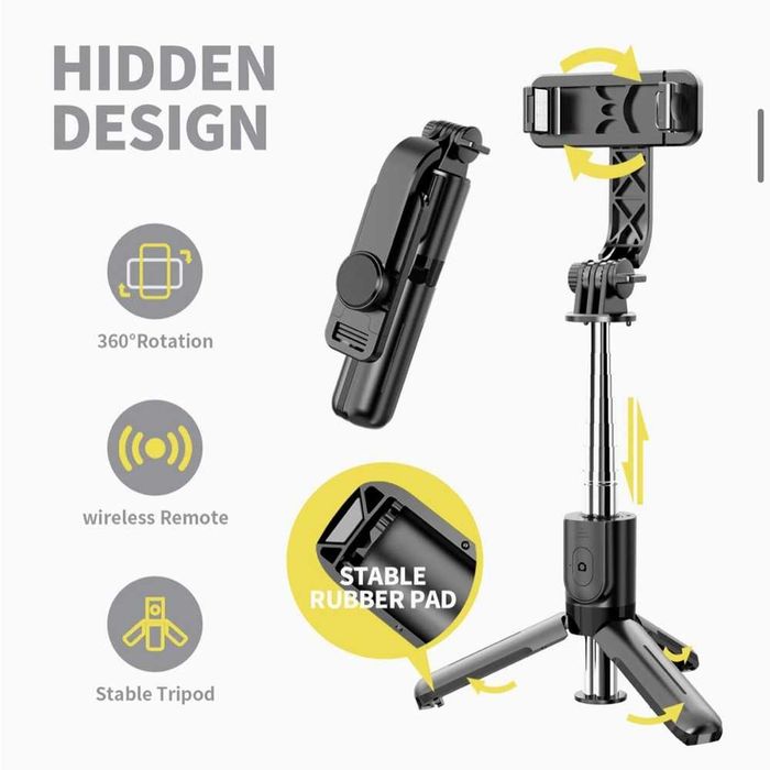 trepied selfie stick telefon 1m