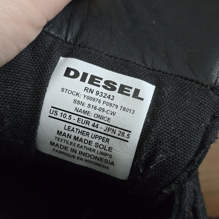 Diesel маратонки от естествена кожа