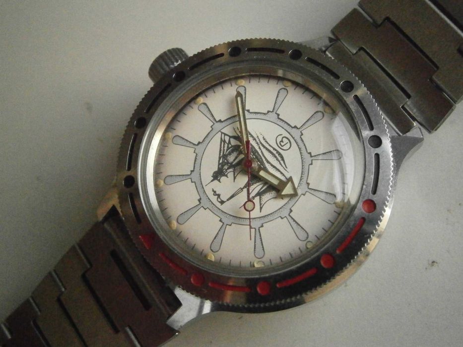 ВОСТОК Командирски, автоматик; стилизиран кораб; Русия; Нов! Топ!