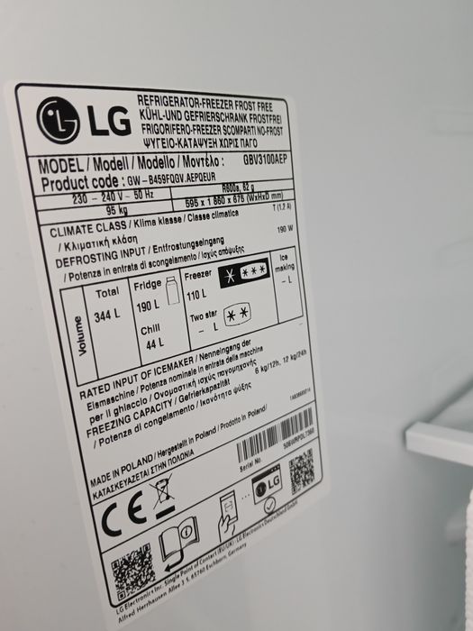 Combina frigorifica LG