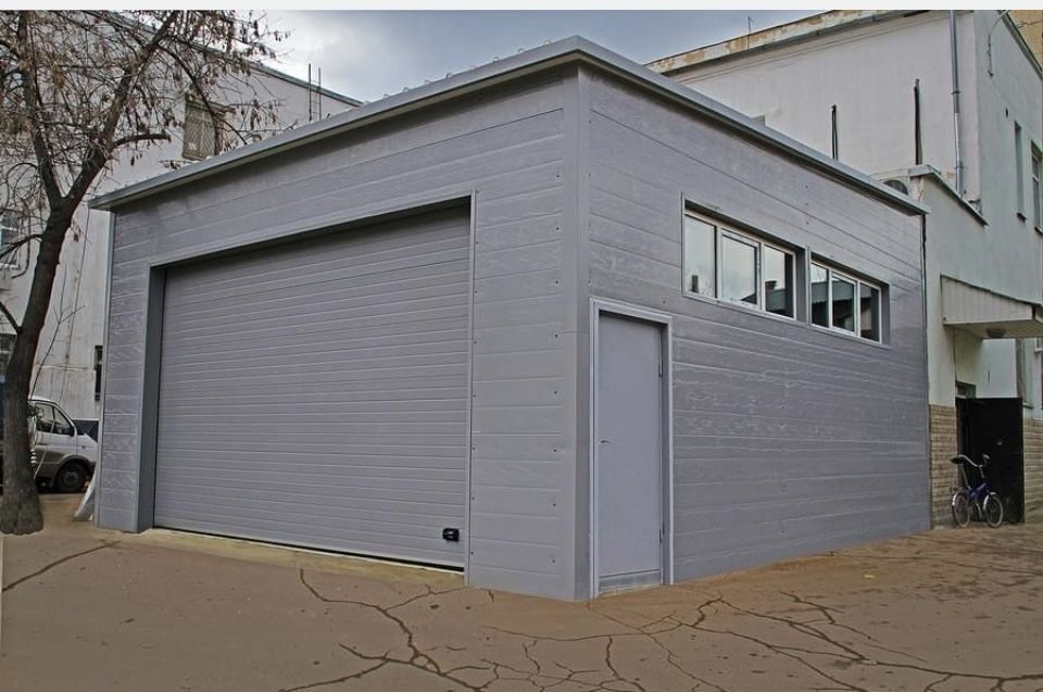 Garaje auto pe structura metalica