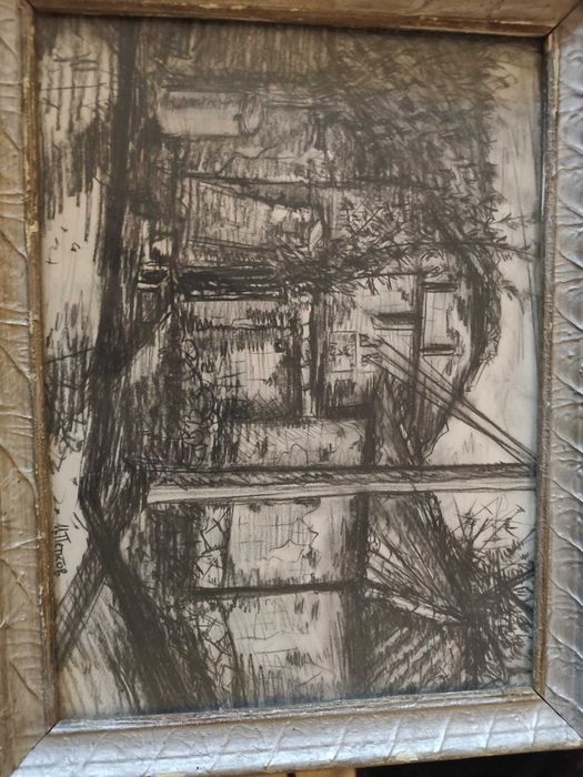 Графика стари къщи - М. Петков.