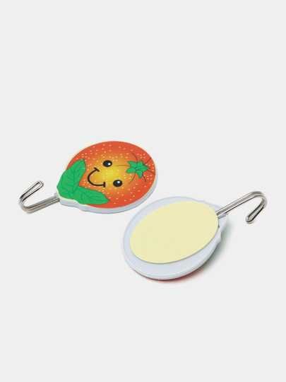 Крючки декоративные, пластиковые, самоклея-ся, для детей и кухни, 2 шт