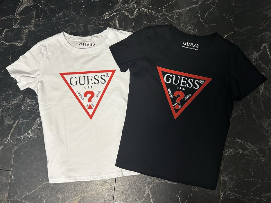Дамска тениска Guess с лого, размер М