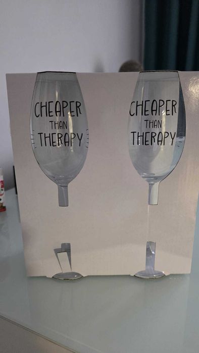 2 x Pahar vin inscripționat