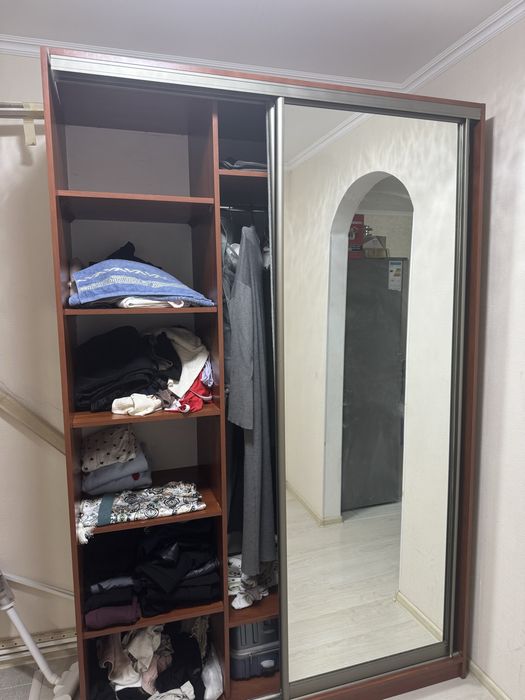 Шкаф купе коричневый