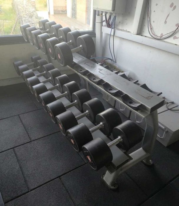 Професионални дъмбели BodyMax 660 кг + стойка, лег преса, колело и успоредка