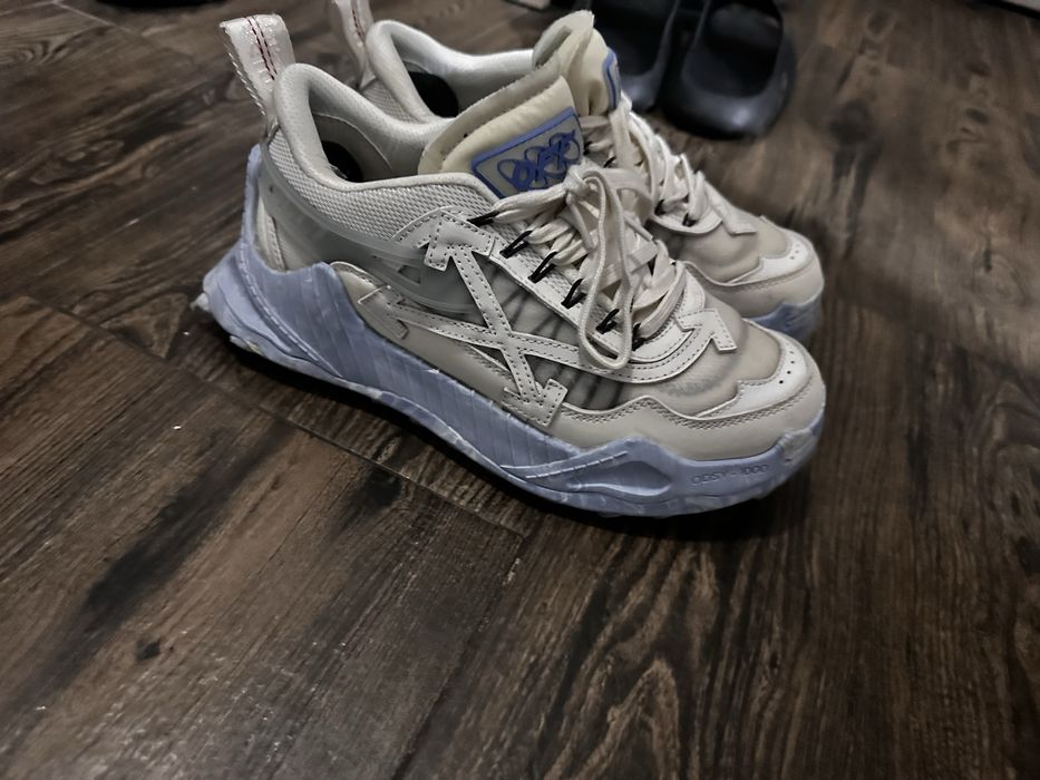 Off White Odsy 1000 Blue Marble(Nu versace chain reaction, jordan, mcqueen, nike)