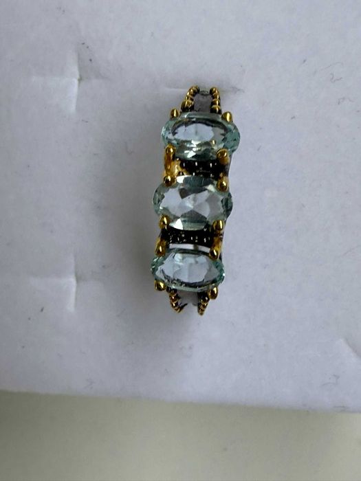 Inel argint 925 Triple Sparkle cu 3 Topazuri