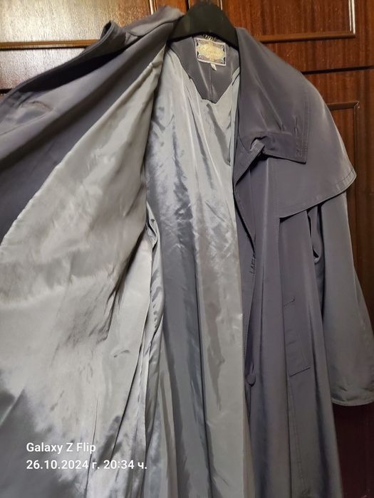 Шлифер размер L сив!