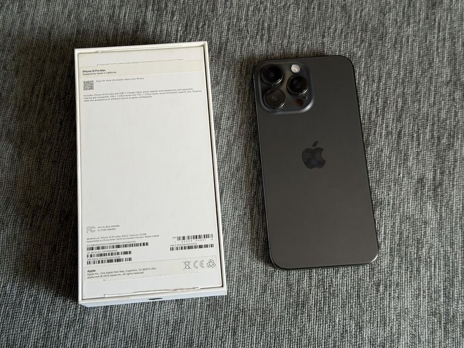iPhone 15 Pro Max, Black Titanium, 512GB