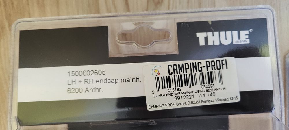 Оригинални крайни капачки за тента Thule 6200 –комплект лява и дясна