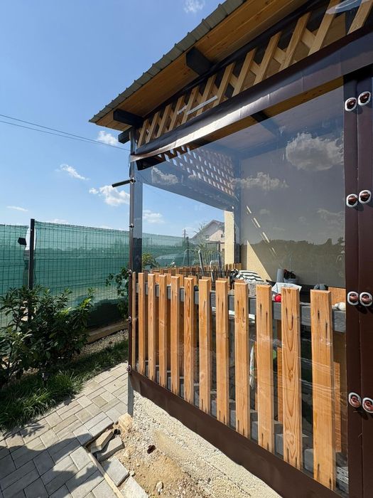 Folie PVC pentru închis terase/foișoare/balcoane