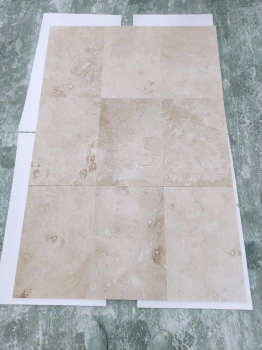 Травертин Беж Запълнен 1.2/61/40.6 - 59 лв.м2 с ДДС