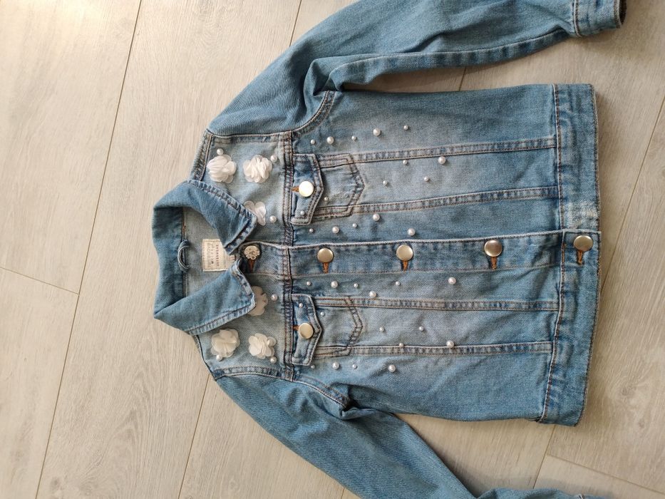 Красиво  дънково яке за 4-5 год.Teranovva с перли